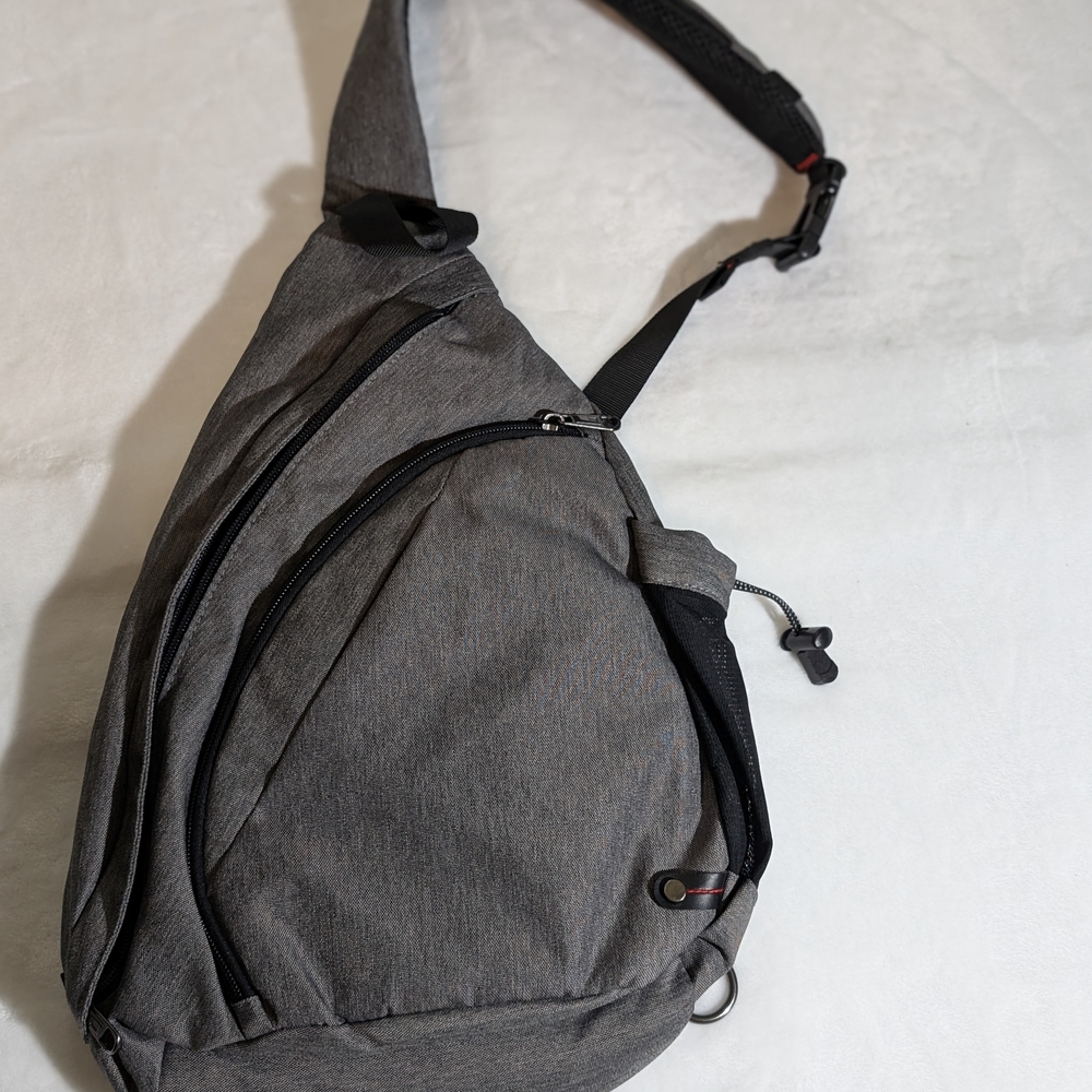 Gray Sling Bag